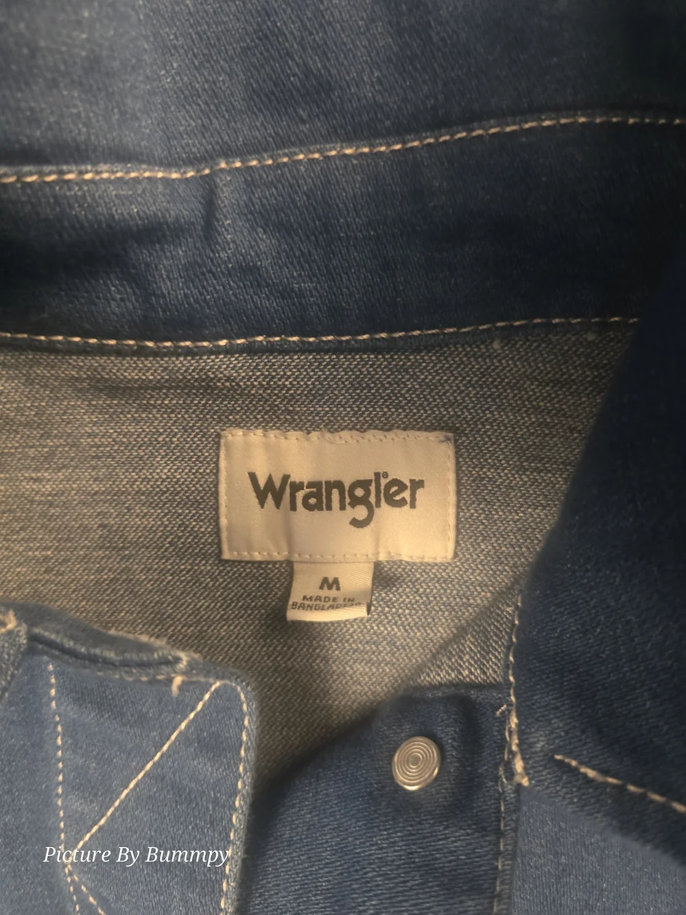 Wrangler Heritage Denim Crop Sport Jacket Size Medium - Picture 3 of 11